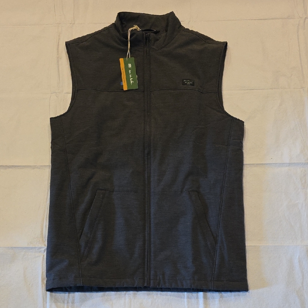 Travis Mathew NWT Men's Top of the Line‎ Golf 1MY355 Heather Black Vest S